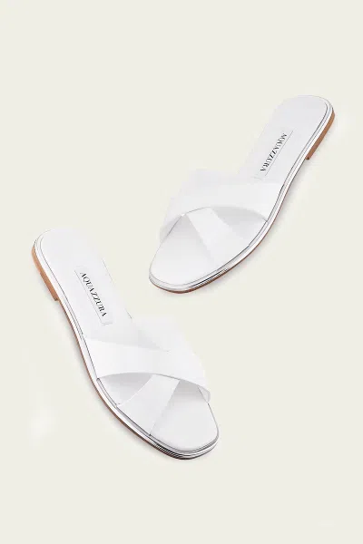 Aquazzura Divine Slide In White