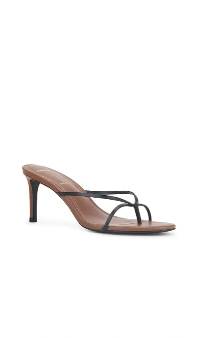 Black Suede Studio Jade Slide Sandal In Brown