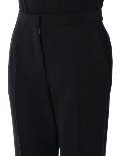 Givenchy Women Black Wool Blend Flared Leg Pant In Black