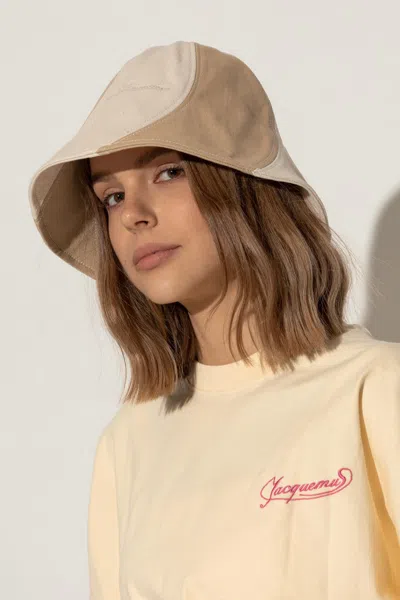 Jacquemus Hat With Logo In Beige