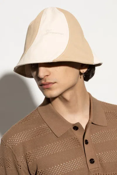 Jacquemus Hat With Logo In Beige