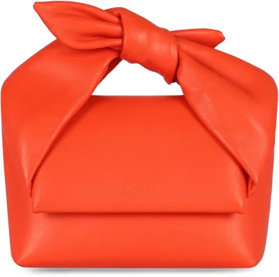 Jw Anderson Oversize Bow Knot Shoulder Bag In Orange