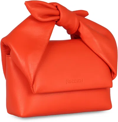 Jw Anderson Oversize Bow Knot Shoulder Bag In Orange