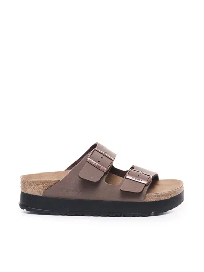 Birkenstock Arizona Pap Flex Platform In Mocca