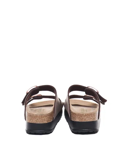 Birkenstock Arizona Pap Flex Platform In Mocca
