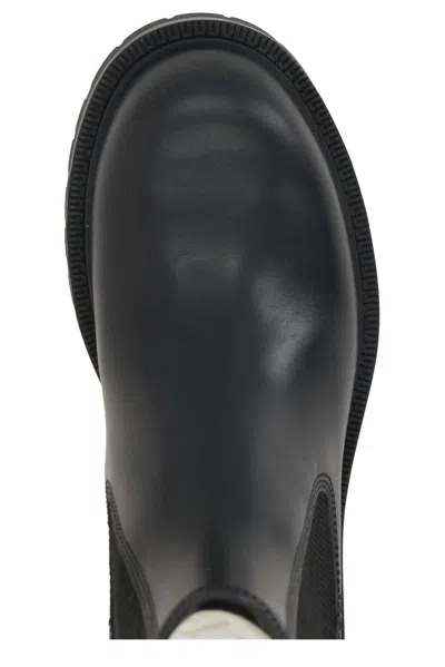 Gucci Chelsea Boots With Web In Black