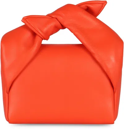 Jw Anderson Oversize Bow Knot Shoulder Bag In Orange