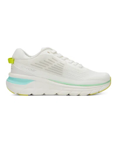 Easy Spirit Women's Mel Emove Walking Shoes In White,lime Multi