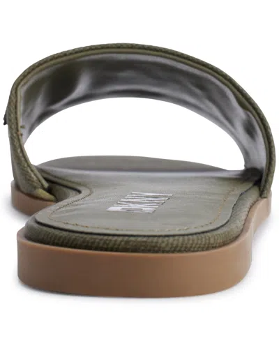 Dkny Women's Willow Slide Slip-on Flats Sandals In Green