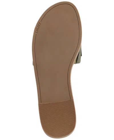 Dkny Women's Willow Slide Slip-on Flats Sandals In Green