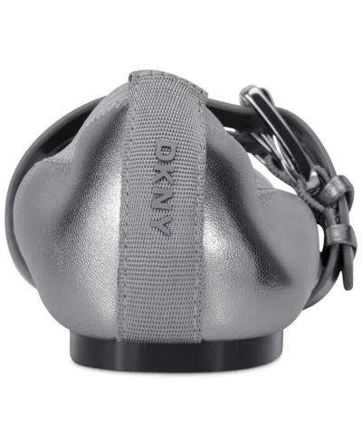 Dkny Women's Dade Almond Toe Ballet Flats In Nickel