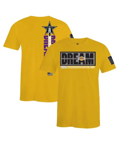 Fisll X Black History Collection Men's And Women's Gold Los Angeles Lakers T-shirt