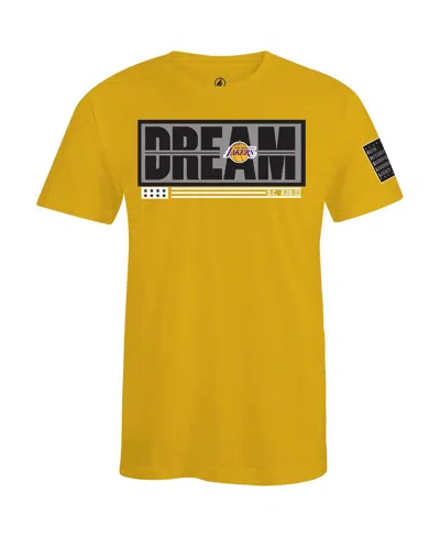 Fisll X Black History Collection Men's And Women's Gold Los Angeles Lakers T-shirt