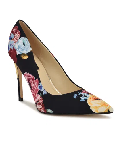 Nine West Women's Fresh Slip-on Stiletto Pumps In Black Rose