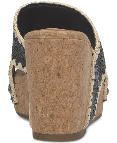 Lucky Brand Women's Vickta Platform Wedge Sandals In Black