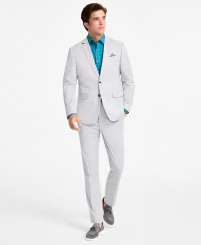 Nick Graham Men's Slim-fit Stretch Suit In Light Grey