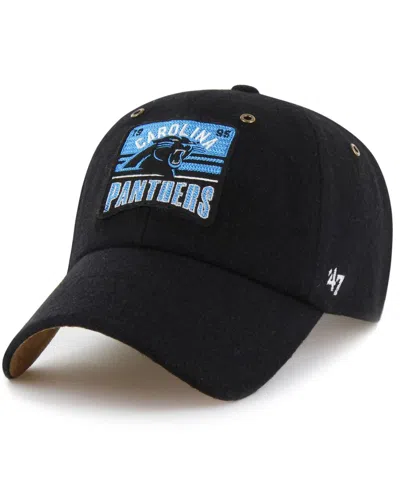 Stoney Clover Lane X '47 Brand Men's And Women's Black Carolina Panthers Field Goal Clean Up Adjustable Hat In Black