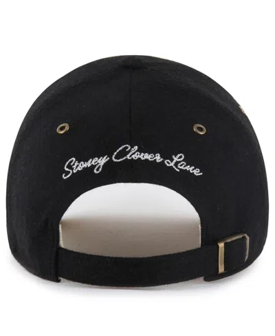 Stoney Clover Lane X '47 Brand Men's And Women's Black Carolina Panthers Field Goal Clean Up Adjustable Hat In Black