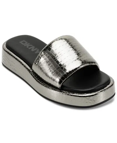 Dkny Women's Lachine Platform Slide In Nickel