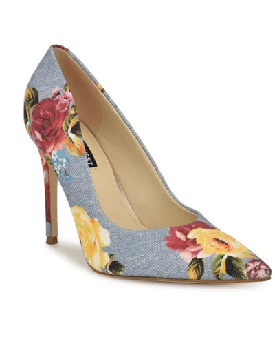 Nine West Women's Fresh Slip-on Stiletto Pumps In Denim Rose