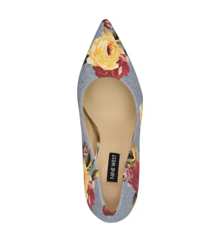 Nine West Women's Fresh Slip-on Stiletto Pumps In Denim Rose