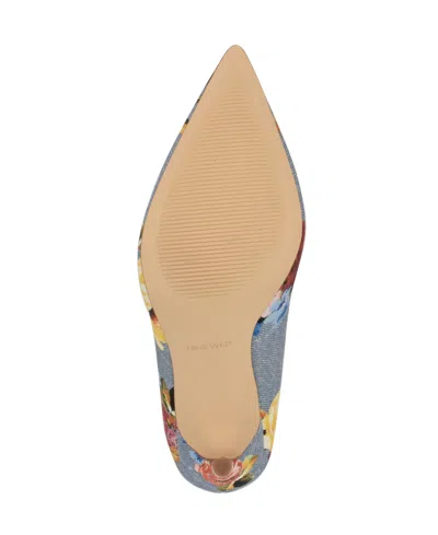 Nine West Women's Fresh Slip-on Stiletto Pumps In Denim Rose