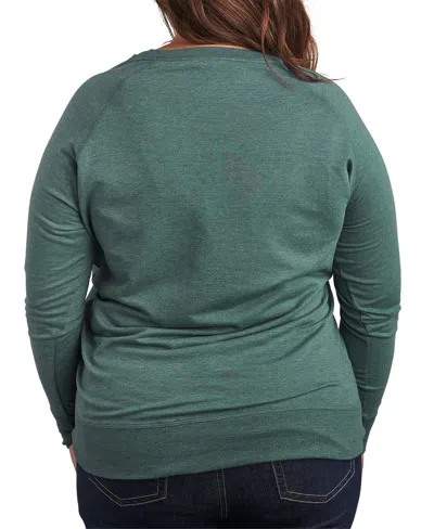 Hybrid Apparel Plus Size Peanuts Snoopy Easter Egg Graphic Pullover T-shirt In Green