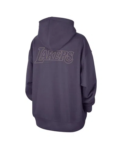Jordan Women's Purple Los Angeles Lakers Courtside Statement Edition Oversize Pullover Hoodie In Purple