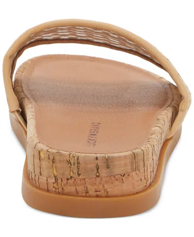 Lucky Brand Women's Dylina Cork Platform Slide Sandals In Natural Raffia