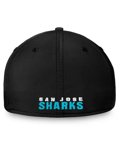 Fanatics Men's Black San Jose Sharks Core Primary Logo Flex Hat In Black