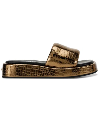 Dkny Women's Lachine Platform Slide In Bronze