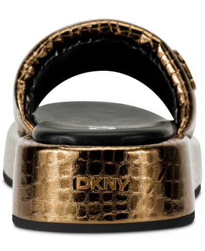 Dkny Women's Lachine Platform Slide In Bronze