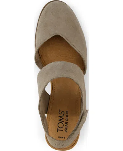 Toms Women's Madison Wedge Heel Sandals In Neutral