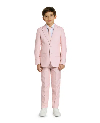 Opposuits Little Boys 3-piece Solid Suit Set In Pink