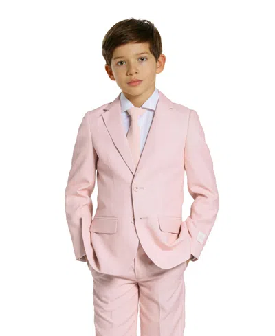 Opposuits Little Boys 3-piece Solid Suit Set In Pink