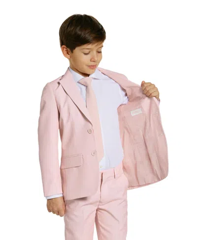 Opposuits Little Boys 3-piece Solid Suit Set In Pink