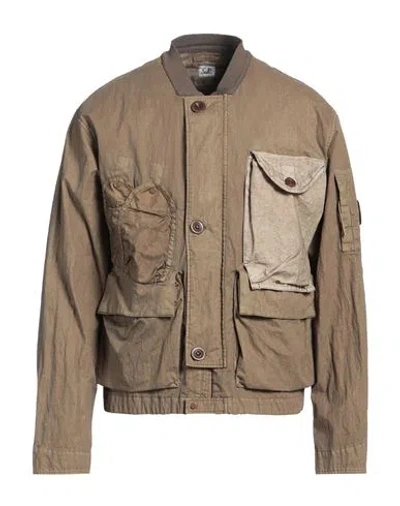 C.p. Company C. P. Company Man Jacket Khaki Size 44 Cotton, Polyamide, Polyurethane Resin In Beige