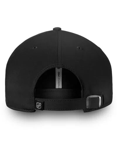 Fanatics Men's Black Columbus Blue Jackets Authentic Pro Rink Side Fundamental Adjustable Hat In Black