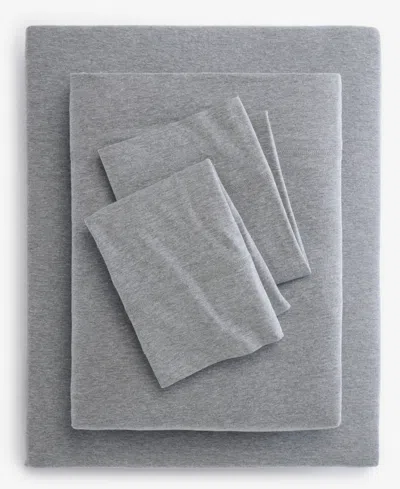 Arch Studio Jersey Cotton Blend 3-pc. Sheet Set, Twin, Exclusively At Macy's In Gray