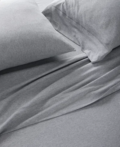 Arch Studio Jersey Cotton Blend 3-pc. Sheet Set, Twin, Exclusively At Macy's In Gray