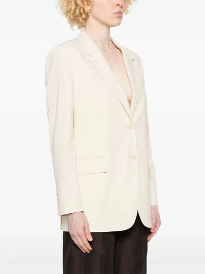 Theory Single-breasted Blazer In Neutrals