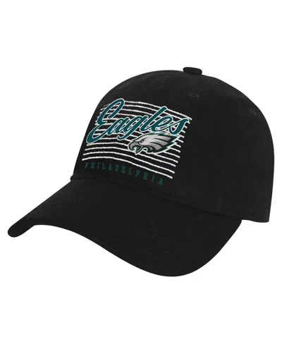 Outerstuff Big Boys And Girls Black Philadelphia Eagles Retro Wooly Adjustable Hat
