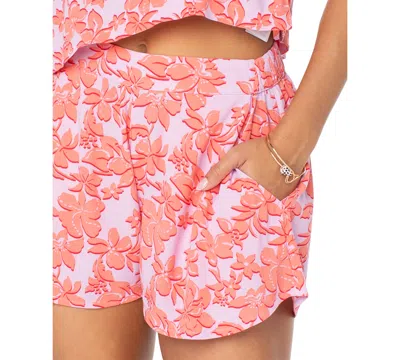 Roxy Juniors' Midnight Avenue Printed Shorts In Orchid Bouquet