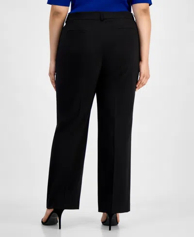 Tahari Asl Plus Size Wide-leg Pants In Black