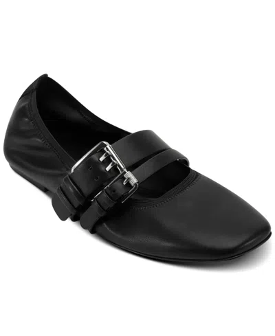 Dkny Women's Dade Almond Toe Ballet Flats In Black