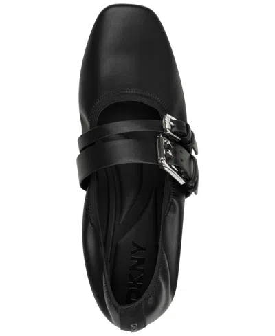 Dkny Women's Dade Almond Toe Ballet Flats In Black