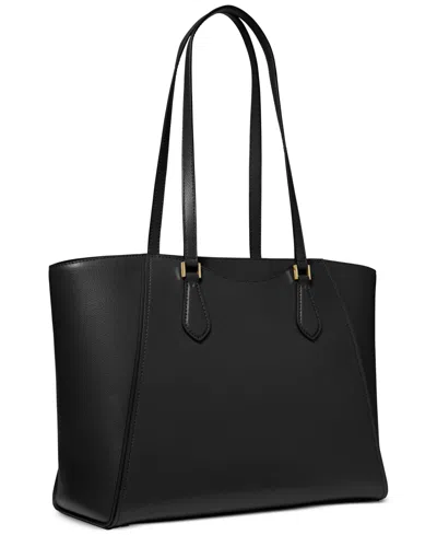Michael Kors Michael  Taryn Large Leather Tote In Black