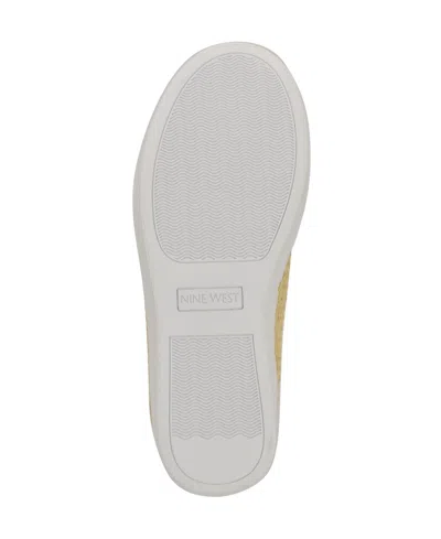 Nine West Women's Tons High Top Hidden Wedge Sneakers In Light Natural Woven