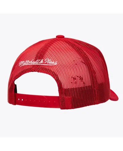 Mitchell & Ness Men's Red Chicago Bulls Core Evergreen Otc Trucker Adjustable Hat In Red