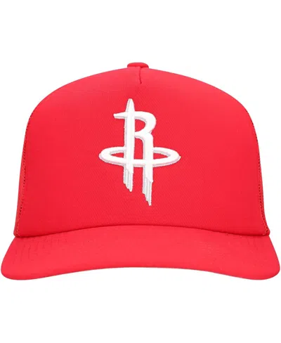 Mitchell & Ness Men's Red Houston Rockets Core Evergreen Otc Trucker Adjustable Hat In Red